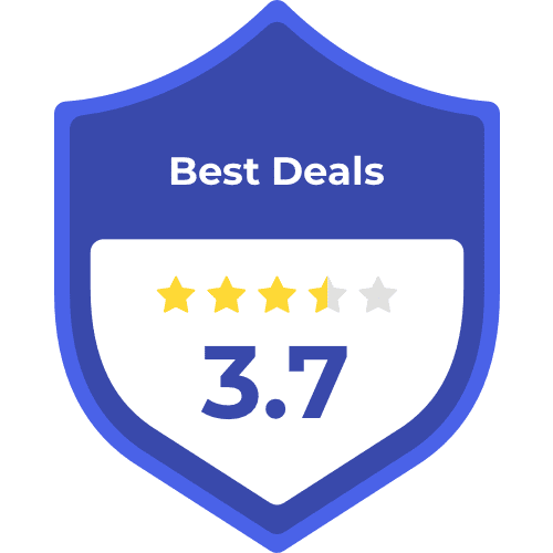 Best deals badge with 3.Bestのバッジはこちらです。星7つ