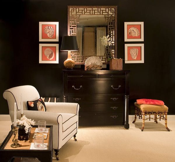 30 Exquisite Black Wall Interiors for a Modern Home