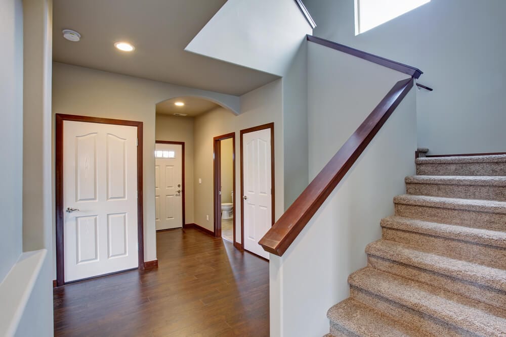 Colored Interior Trim and Molding Wood Contrast