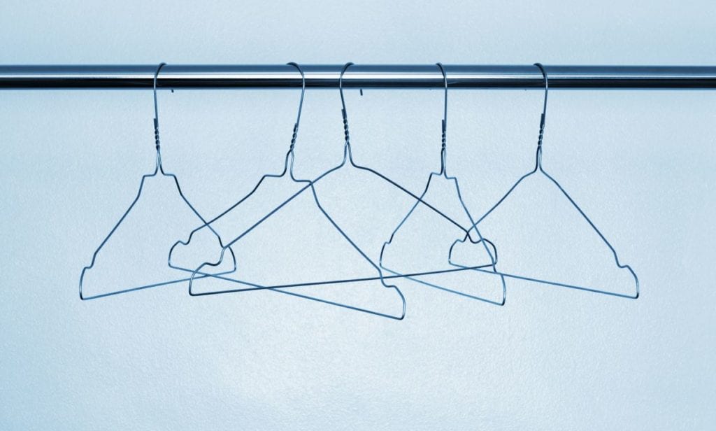 Clogged drain - clothes hanger
