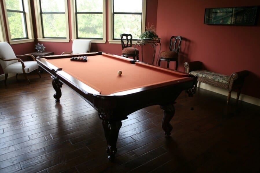 Pool table smaller