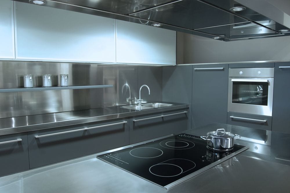 Industrial kitchen stainless steel