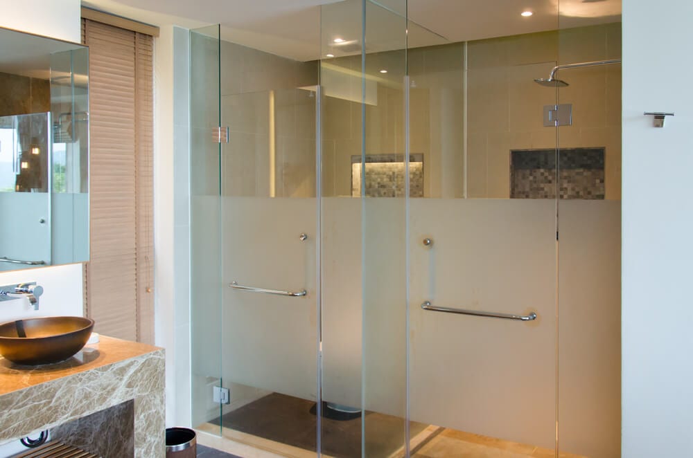 Open Design Showers Frosted Style