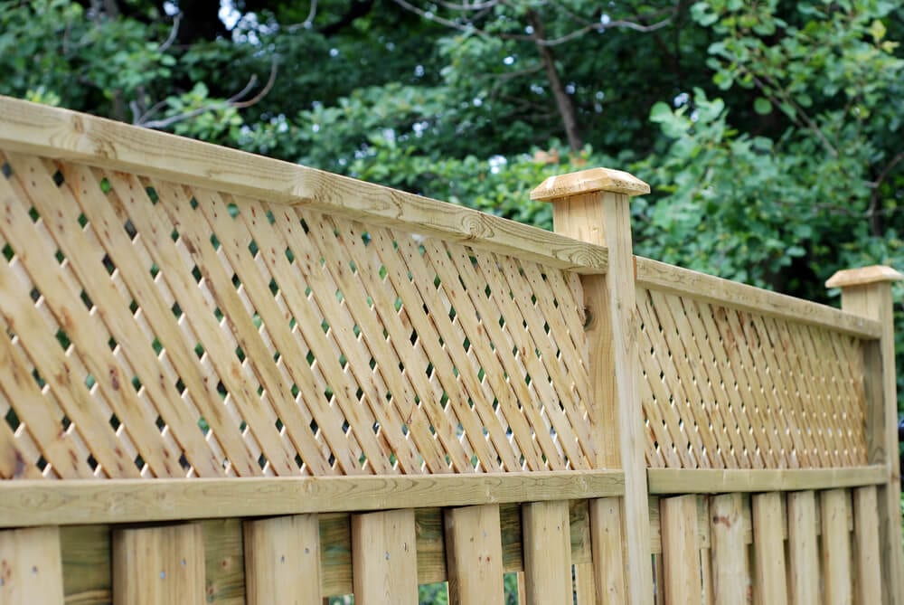 Partial Privacy Fences Lattice Panel