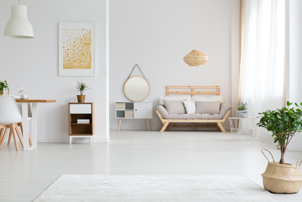 Partially Open Floor Plan Minimalism Style