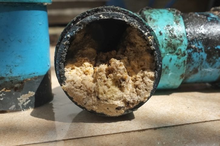 What to do with a clogged sewer line