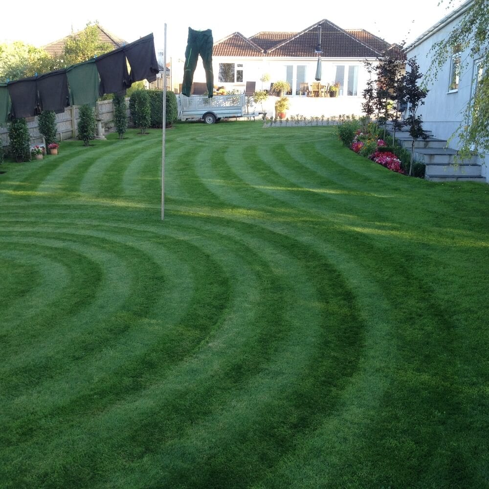 Stripe Your Lawn Wavy Design
