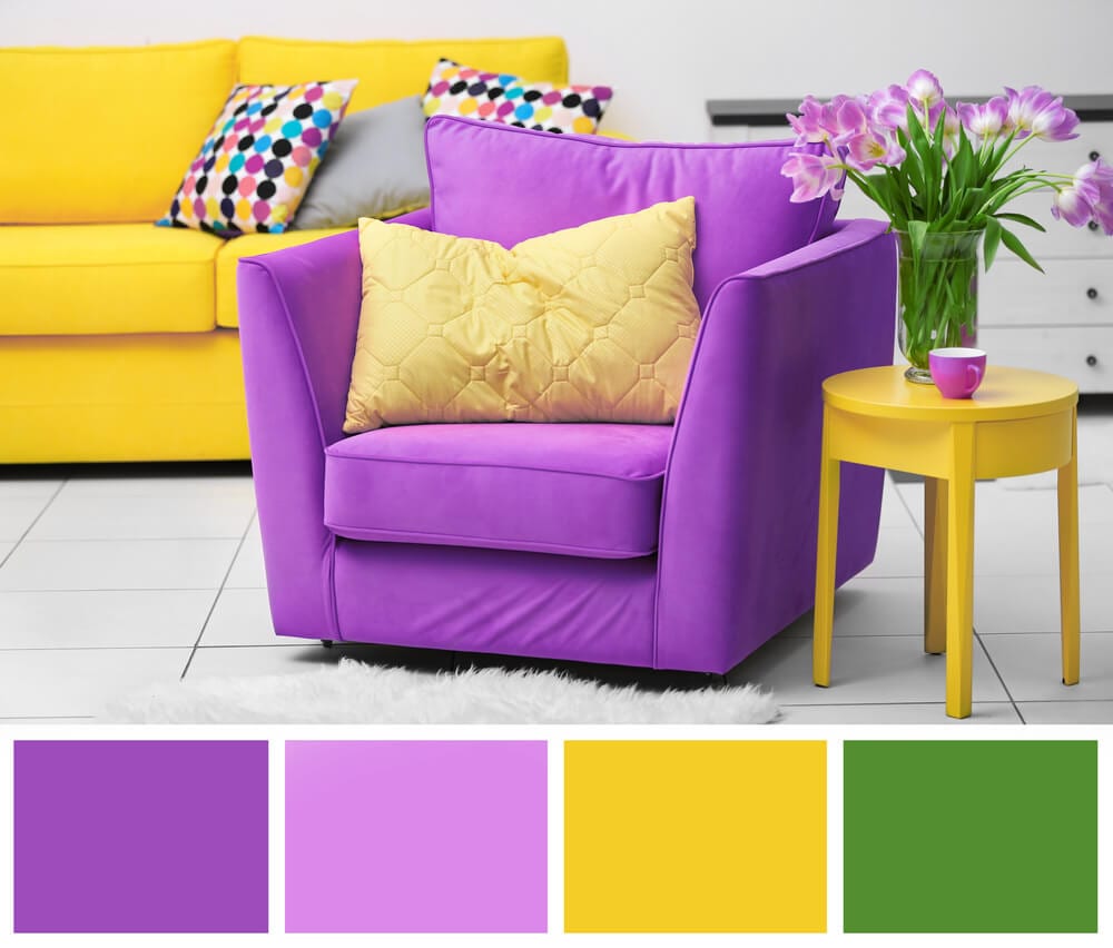 Triad Color Scheme Interior Design