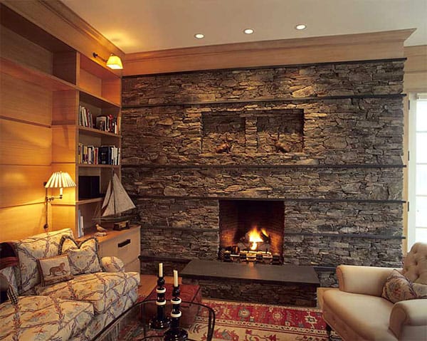 30 Stone Fireplace Ideas For A Cozy, Fireplace Stone Facade Ideas