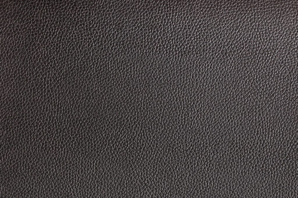 Close up of black leather