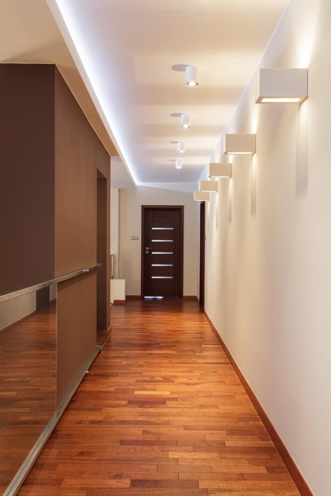 Narrow Hallway Lights Off 70, How To Light A Narrow Hallway