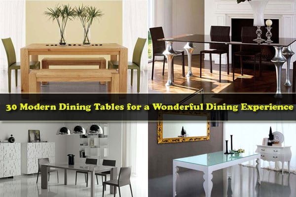 30 Modern Dining Tables For A Wonderful, Dining Table Desk Setup