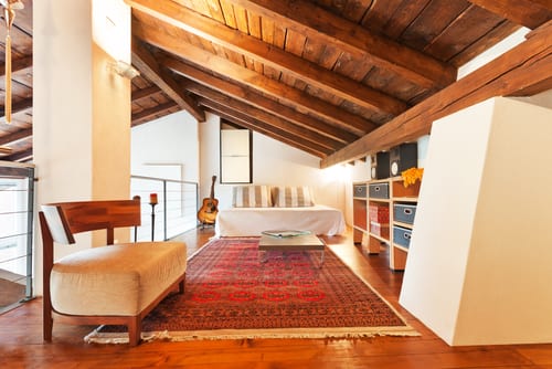 Bedroom in attic 