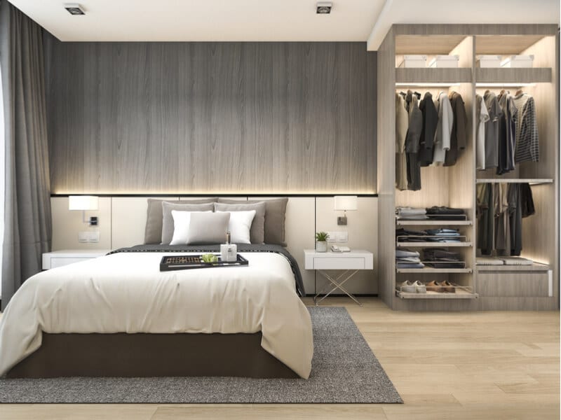 Modern master bedroom 