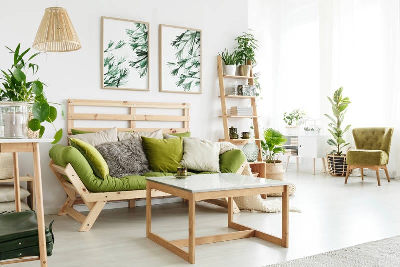 ideas de muebles verdes