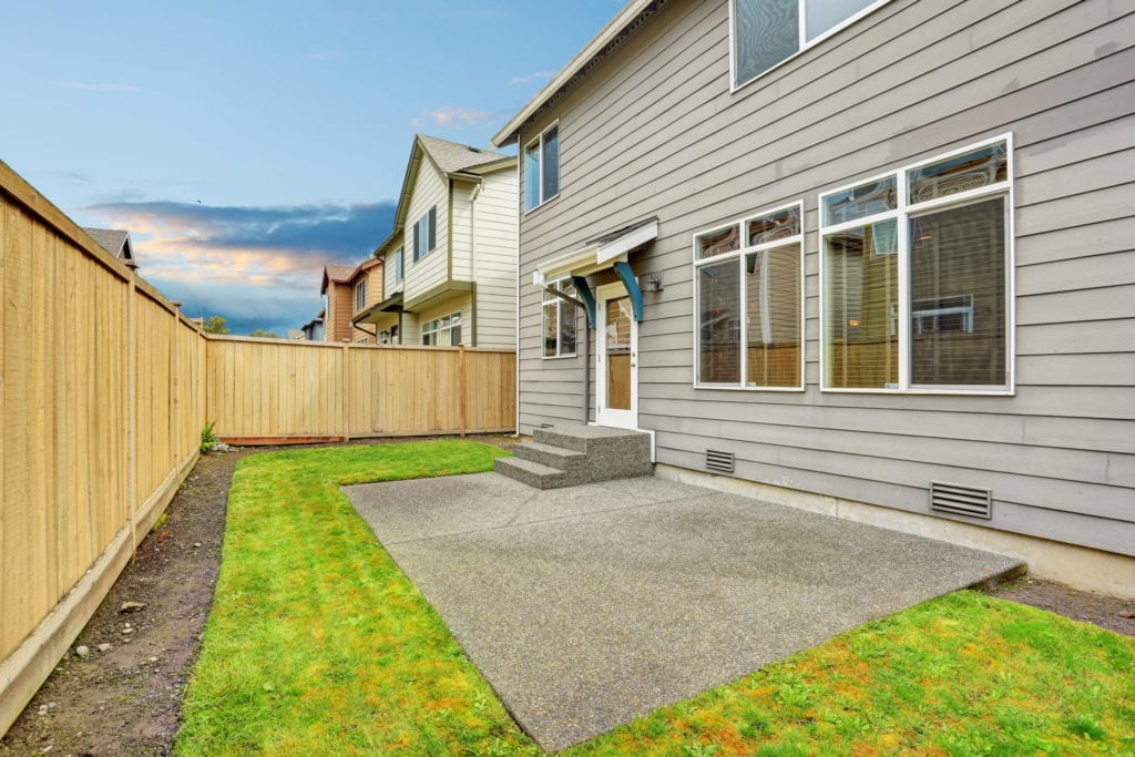 concrete patio