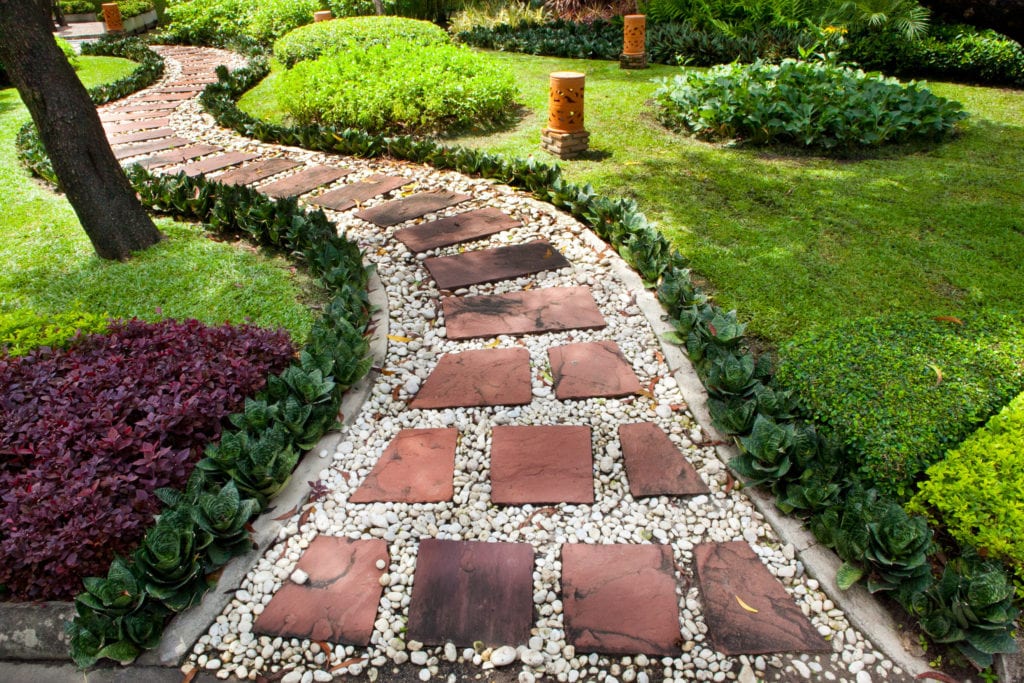 15 No Grass Backyard Ideas Mymove, How Do You Landscape A Small Front Yard Without Grass