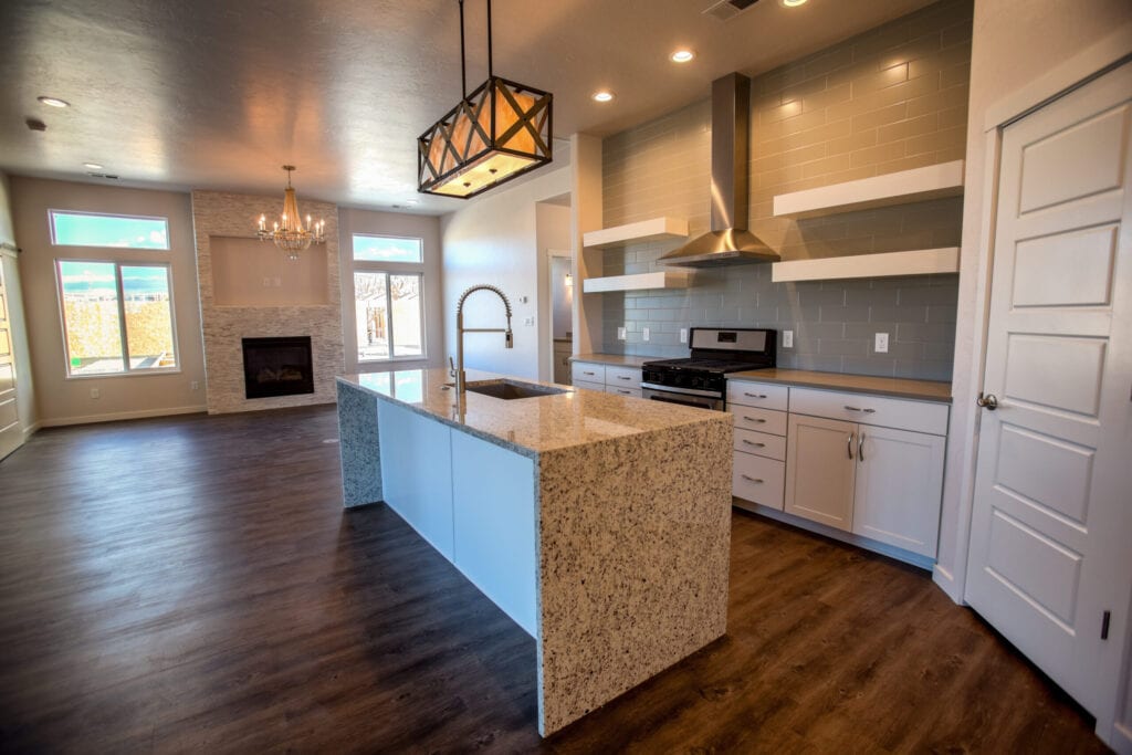 Modern kitchen in a brand new house