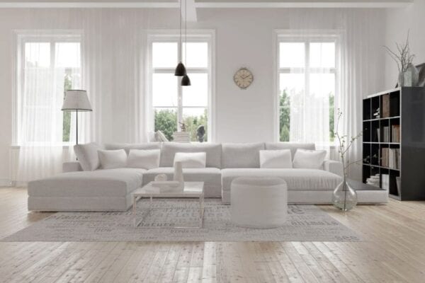 Large white sofa you can buy for cheap