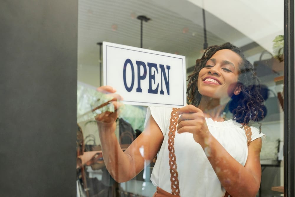 Black small-business owner opens her shop