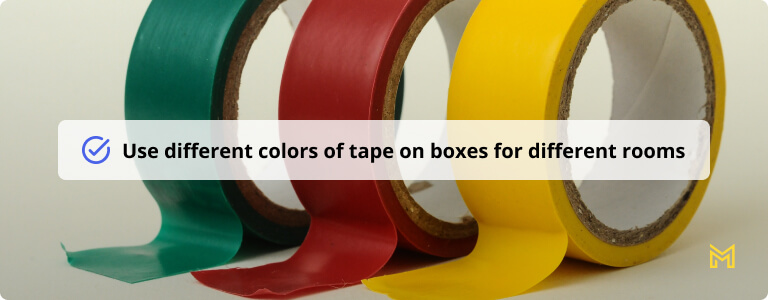 Rolls of tape in different colors