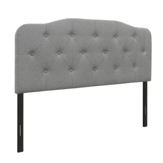 gray headboard